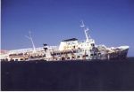 Μία σπάνια φωτογραφία του πλοίου Νηρεύς, που τράβηξα όταν ναυάγισε στις ξέρες του Κάβο Σίδερου. Λίγο μετά το πήρε η θάλασσα...